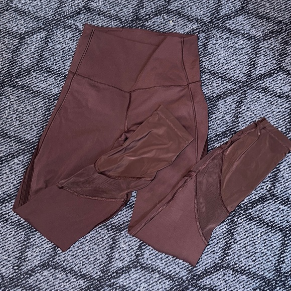 Lululemon Mesh Accented Leggings - Picture 1 of 10